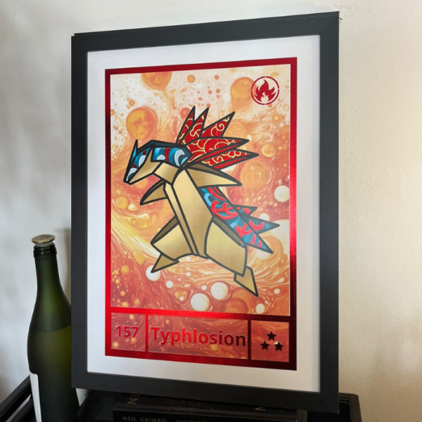 Quadro Typhlosion em foil