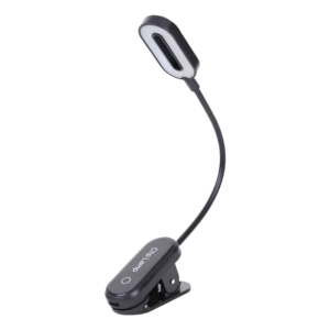 Luz de Leitura LED com Clipe Recarregável Portátil Ajustável