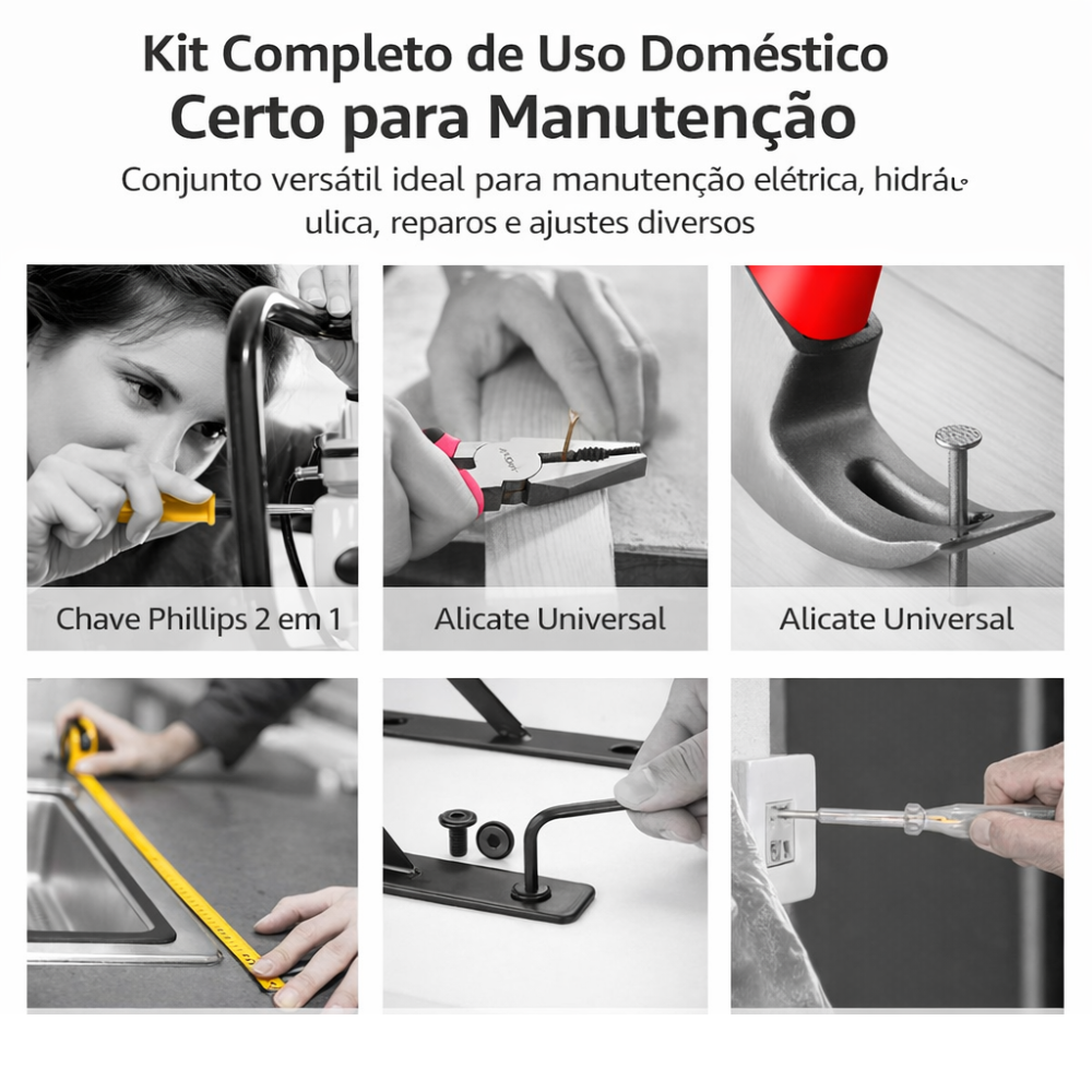 Kit Ferramentas Completo 24 Peças Com Estojo Portátil - Imagem 5