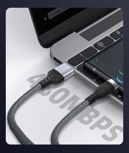 Cabo Usb-c Usb-c 3 Metros 60w Carregamento Rápido Reforçado - Imagem 4