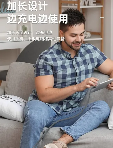 Cabo Usb-c Usb-c 3 Metros 60w Carregamento Rápido Reforçado - Imagem 6