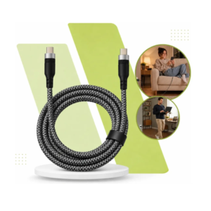 Cabo Usb-c Usb-c 3 Metros 60w Carregamento Rápido Reforçado