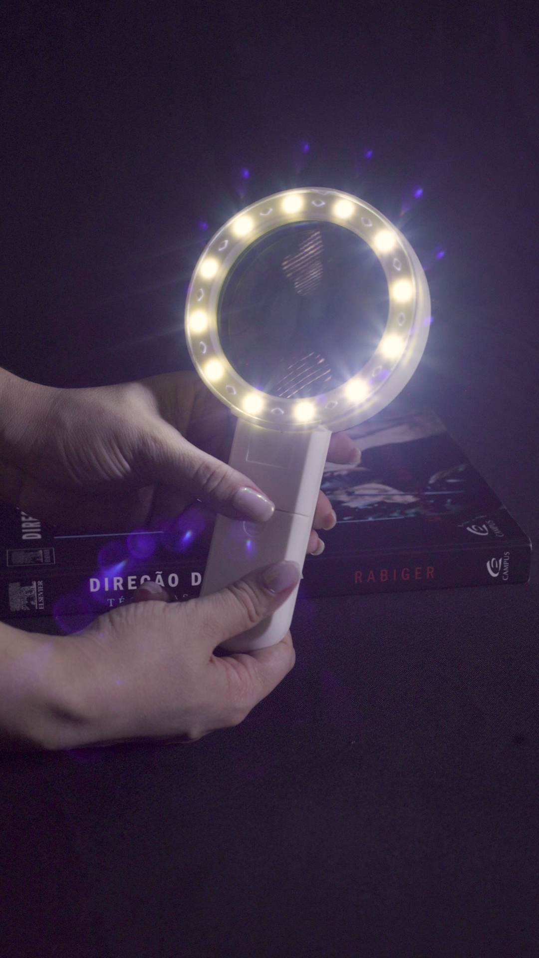 Lupa de Mão Aumento 12x com LED Profissional Portátil - Imagem 15