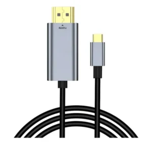 Cabo USB-C para HDMI 4K 60Hz Capitech, 1,8 metro, conectores em alumínio