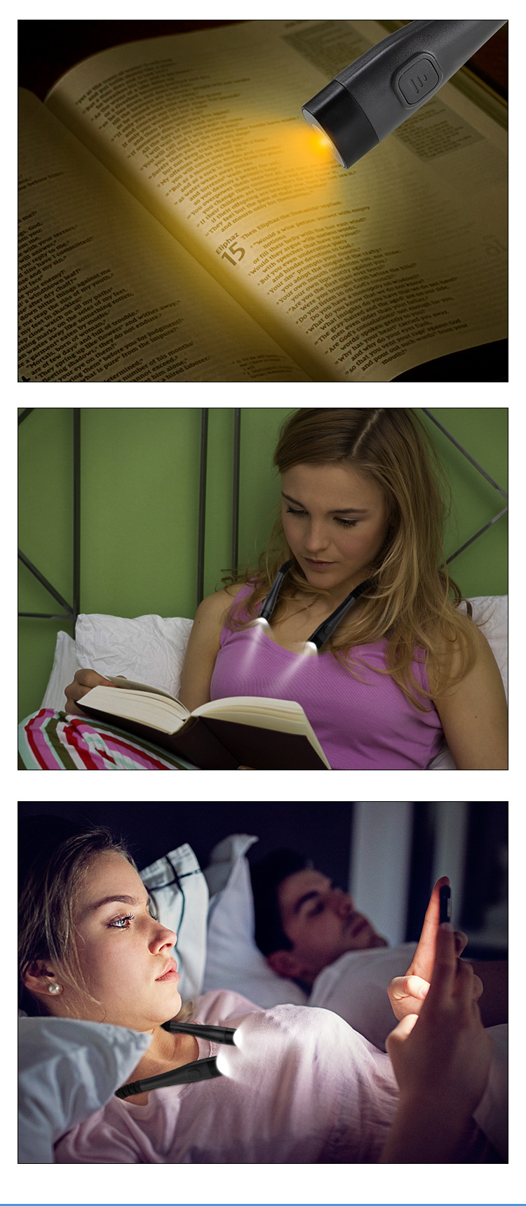 Luz de Leitura Flexível Glocusent com LED - Imagem 8