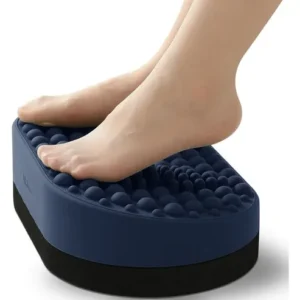 Apoio massageador para pés Capitech em silicone e EVA, azul escuro